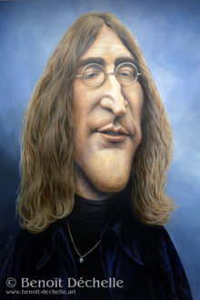 John Lennon - 1969 - Acrylique sur toile - 146 x 97 cm